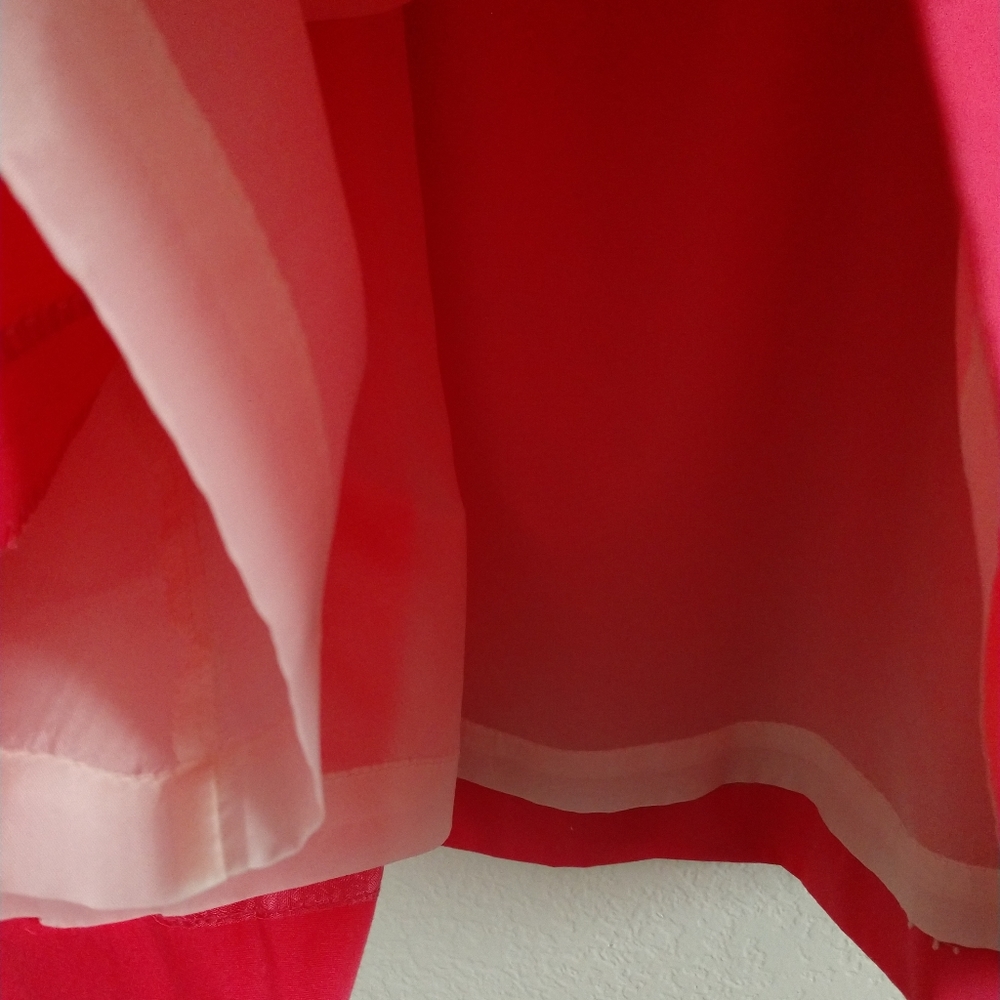 2 Lands' End Skirts Skirt 80s Charter Collection Green & Pink Pockets Size 10 - Picture 6 of 10